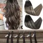 300S THICK Micro Ring Loop Hair Extensions Micro Bead 100% Human Hair Straight H