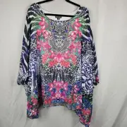 Autograph Size 22 Kaftan Style Lined Beaded Animal Print BNWT 26" Bust