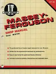 Massey Ferguson Workshop Manual MF285