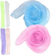 [JEWEDECO] 6pcs Dance Scarves for Boy Girl Soft Chiffon Performance Scarves Light for Kindergarten Activities Sensory Play Dance Routines