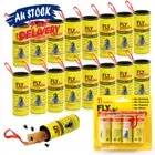 4-48 Rolls Insect Bug Fly Paper Catcher Trap Ribbon Tape Strip Sticky Flies AU