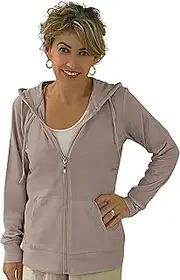[COUVER] Women's Active Casual Thin Cotton Zip Up Hoodie Jacket
