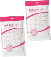 OSOLADY Woman Eyelashes Sticker 20 Sheets Lash Extension Kit 5 Points Lash Isolation Patches Safe Adhesive for Makeup Tool