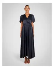 [Pilgrim] Eden Cross Over Dress in Navy