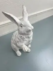 HOBBY LOBBY Distressed white Bunny 12"