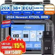 2025 XTOOL D8W OBD2 Full System Diagnostic Scanner Tool Bidirectional Immobilize