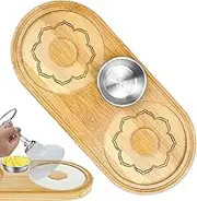 Mbiyhgta Margarita Set, Margarita Set - Bar Rimmer Glass Rimmer | Drink Edge Tray, Salt Edge Dish, Wooden Bartender Tool, Cocktail Edge, Salt Box Container
