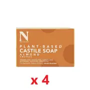 4 X Dr Natural Castile Bar Soap 141g