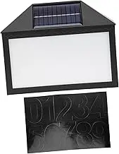 ETHZZLE 1 Set Solar Door Number Light Solar Address Sign Durable Outdoor LED Lamp with Light Control for House Number Visibility at Night