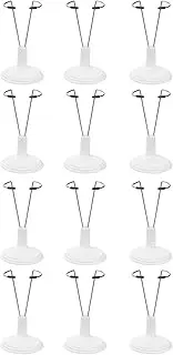 jojofuny 12 Pcs Doll Stand Child Mannequin Doll Accessories Doll Leg Holder Action Figure Display Stand Ornament Display Stand Children Toys Stands Large Doll White Column Mini to Rotate