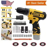 Versatile DEVONIC Cordless Drill 12V with Flexible Shaft & Accessories
