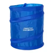 Creative Memories Pop Up Trash Bin NSD 2024 Blue Collapsible -for Crops 7"