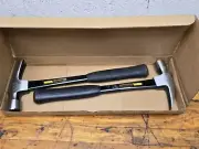 Vintage NOS Stanley Professional Framing Hammer Fiberglass Handle Checkered Face