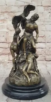 GREEK ROMAN KING OF THE GODS ZEUS JUPITER OLYMPUS EAGLE STATUE FIGURINE DECOR DE