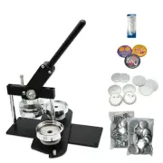 ChiButtons KIT 75mm Button Maker-B400+ Round Mould+ 100 Pin Parts+ Circle Cutter