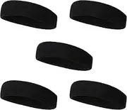 [ARTSEWPLY] 5pcs Yoga Headband Sports Headbands Fitness Hair Bands Sweat Absorbent for Women Men