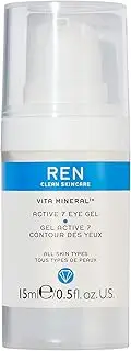 REN Vita Mineral Active 7 Eye Gel for Unisex, 0.5 oz, 15 ml