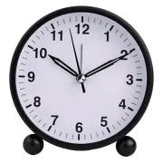 Large Numbers Bedside Table Clock Clear and Easy to Read Metal Alarm Clock