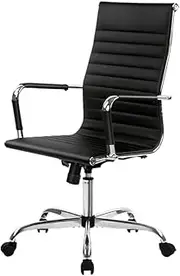 Artiss Ergonomic Office Chair Fabric Computer Desk Chairs with Tilt Adjustment and Adjustable Seat Height, with High Back and 360°-Swivel Seating for Gaming Room Executive Home