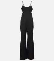 [Victoria Beckham] Victoria Beckham Cami cutout crêpe satin jumpsuit AU 8 black
