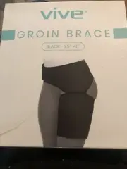 Vive Groin Brace Black Hip 25”-48”NEW Neoprene Groin Brace