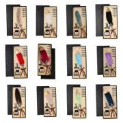 Quill Pen Vintage Dip Pen Set Delicate Pen Writing Quill Pen