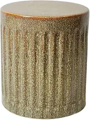 PA-DABAOO Vintage Ceramic Garden Stool, Glazed Decorative Side Table, Decorative Garden Stool, Indoor Outdoor Garden Stool, Ceramic Dressing Stool, Suitable for Bedroom, Garden