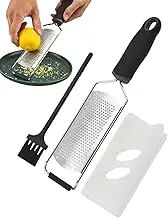 Stainless Steel Cheese Grater, Stainless Steel Grater, High-Performance Slicer, Lemon Zester Grater, Ergonomic Slicer Zester Tool for Potatoes, Butter, Cheese, Chocolate