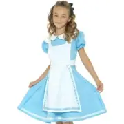 Enchanting Blue Wonderland Princess Costume - Kids Alice Dress