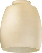 Quorum International 2843 4-1/4"W Barrel Shaped Glass Shade - Amber Scavo