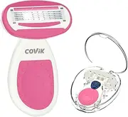 COVIK Mini Razors, Travel Razors for Women, 5 Blade, pink