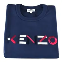 在飛比找momo購物網優惠-【KENZO】經典色彩logo設計套頭棉質長袖大學T(女裝/