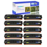 10PK Black CF500A 202A Toner for HP Color LaserJet Pro MFP M254 M254dn Printer