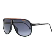 Carrera Men’s 1047/S OIT/9O Black Red Frame Grey Lens 62mm Pilot Full Rim Shape