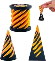 Spiral Cone Fidget Toy, Pyramid Fidget Toy, 3D Printed Spiral Cone Spiral Toy, Impossible Pyramid Passage Sculpture, Cone Pyramid Spiral Toy