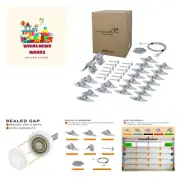 Garage Door Hinge Roller Bracket Hardware Tune Up Kit 8' Height 16'x8' or 18'x8'