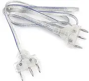 Fencing Body Wire for Epee, Transparent Coated Cord 3-Pin Plug Head Blade Connection Fencer Equipment Gear