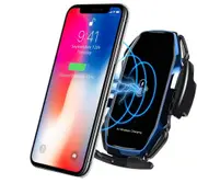 Catzon Wireless car Charger A5 15W Smart Sensor Phone Holder For iPhone Samsung (Blue)