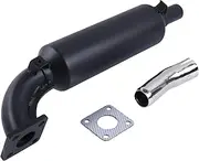 DVPARTS Muffler and exhaust pipe W/Gasket 15371-12110 66706-54510 Compatible with Kubota B6100 B7100 D650 D750