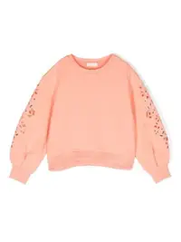 在飛比找Farfetch優惠-broderie anglaise fleece sweat