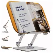 Book Stand for Reading Hands Free,Multi-Angle Adjustable Book Wooden Book Stand