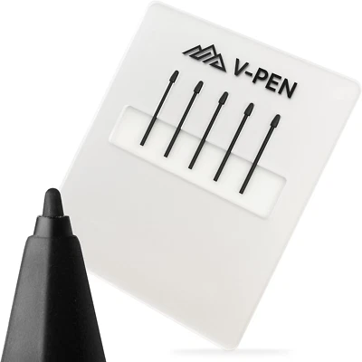 V-Pen Replacement Tips 10-Pack for Remarkable 2 - Premium Black Stylus Nibs E...