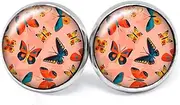 [juanlowe] Butterfly Earrings Stainless Steel Stud Earrings Cabos, Multi-Colour