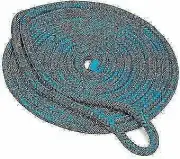 Seachoice Double Braid Nylon Dock Line w/15" Eye Splice 1/2" x 20 ft Teal 39801