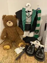 BUILD-A-BEAR Harry Potter Slytherin House Bear With Accessories New In Box