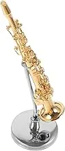 Miniature Sax Model Mini Musical Instruments Model Stylish Desktop Saxophone Ornament
