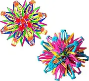 Colorful Expandable Breathing Ball Sphere Shrink Ball Toy | Expandable Breathing Ball,Expandable Magic Hoberman Ball Sphere,Magic Ball Toys to Handle All Kids & Adults Stress Needs for Yoga,ADHD