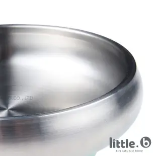 美國 little.b 316雙層不鏽鋼寬口麥片吸盤碗(多色可選) 米菲寶貝