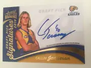 Dominance 2020 Draft Pick Signature Callum Jamieson West Coast Eagles #025 DPS