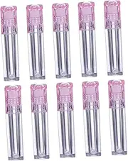Happyyami 10Pcs Refillable Plastic Roller Bottles for Essential Oils Lip Gloss Leak Design Travel Friendly for Perfume DIY Beauty